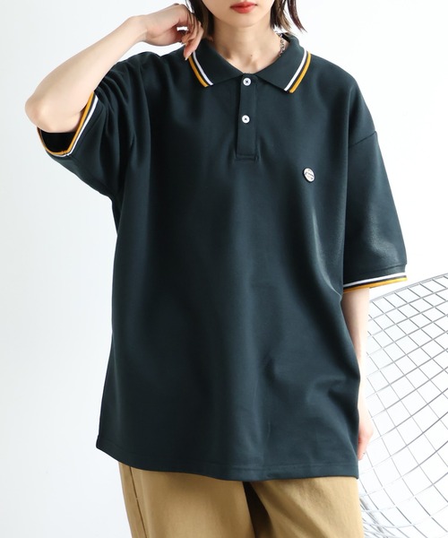 Dickies(ディッキーズ)の「【GENUINE DICKIES/ジェニュインディッキーズ】ミニワッペンリブライン 鹿の子ポロシャツ(ポロシャツ・メンズ・ブラック/グリーン/ブラウン/ホワイト・M/L/XL)」の21枚目の写真