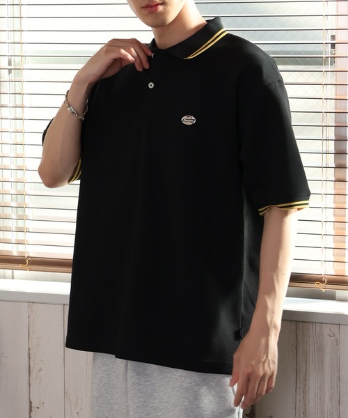 Dickies(ディッキーズ)の「【GENUINE DICKIES/ジェニュインディッキーズ】ミニワッペンリブライン 鹿の子ポロシャツ(ポロシャツ・メンズ・ブラック/グリーン/ブラウン/ホワイト・M/L/XL)」の12枚目の写真