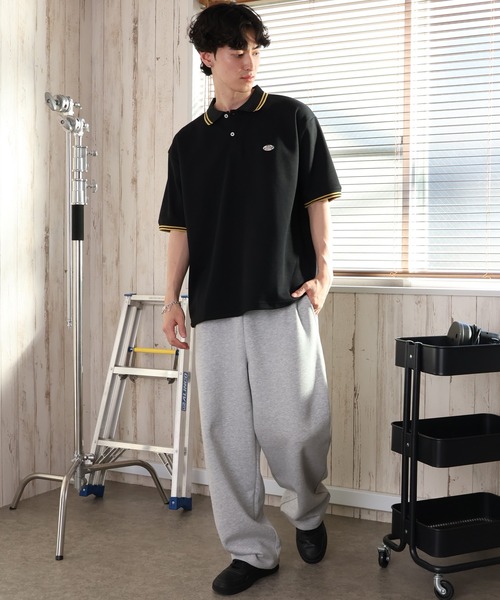 Dickies(ディッキーズ)の「【GENUINE DICKIES/ジェニュインディッキーズ】ミニワッペンリブライン 鹿の子ポロシャツ(ポロシャツ・メンズ・ブラック/グリーン/ブラウン/ホワイト・M/L/XL)」の13枚目の写真