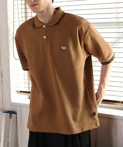 Dickies(ディッキーズ)の「【GENUINE DICKIES/ジェニュインディッキーズ】ミニワッペンリブライン 鹿の子ポロシャツ(ポロシャツ・メンズ・ブラック/グリーン/ブラウン/ホワイト・M/L/XL)」の15枚目の写真