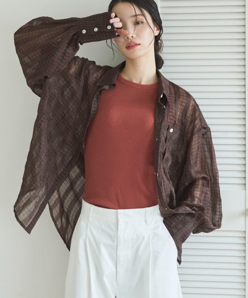Doux archives(ドゥアルシーヴ)の「BRA AMERICAN SLEEVE(タンクトップ・レディース・ブラック/ブラウン/ホワイト・FREE)」の3枚目の写真