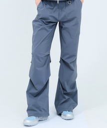 CURVED L COMFY PARACHUTE PANTS(CHARCOAL)
