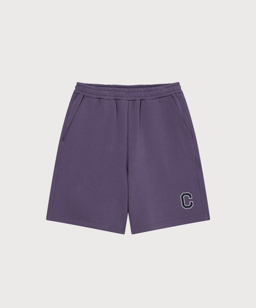 COVERNAT（カバーナット）の「C LOGO REGULAR SWEAT SHORTS（スウェットパンツ・メンズ・ブラック/杢グレー/ネイビー/パープル・X-SMALL/SMALL/MEDIUM/LARGE/X-LARGE/XX-LARGE）」の4枚目の写真