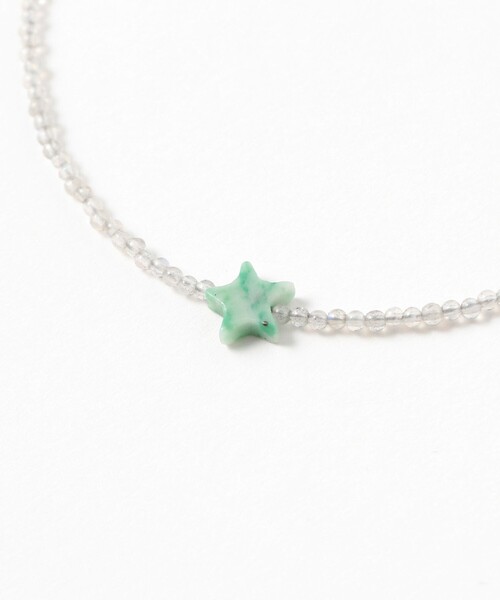 Ray BEAMS（レイビームス）の「プチ モチーフ ストーン ネックレス（ネックレス・レディース・ブラウン/グレー・ONE SIZE）」の3枚目の写真