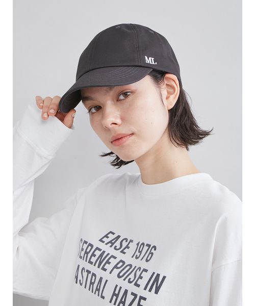 Mila Owen（ミラオーウェン）の「ポイントロゴ刺繍キャップ（キャップ・レディース・ネイビー/ミント/チャコールグレー/ピンク・F）」の5枚目の写真