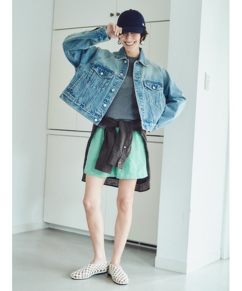 Mila Owen（ミラオーウェン）の「ポイントロゴ刺繍キャップ（キャップ・レディース・ネイビー/ミント/チャコールグレー/ピンク・F）」の18枚目の写真