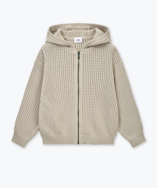 MUSINSA STANDARD KIDS（ムシンサスタンダードキッズ）の「クロシェニットフードパーカー [マッシュルーム]（ニット/セーター・レディース・その他・110/120/130/140/150/160）」の3枚目の写真