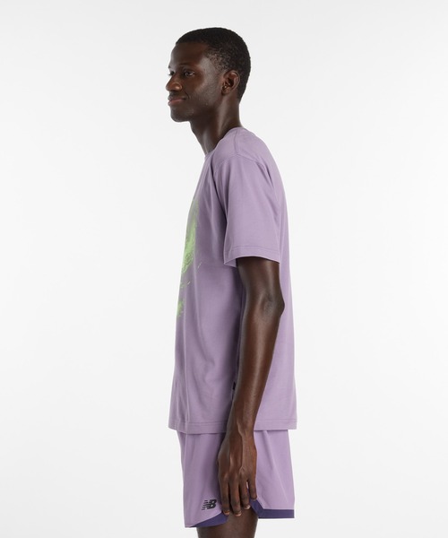 NEW BALANCE（ニューバランス）の「ボルテックスパフォーマンスTシャツ（Tシャツ/カットソー・メンズ・ライトパープル/ホワイト/ブラック・SMALL/MEDIUM/LARGE/X-LARGE/XX-LARGE）」の13枚目の写真