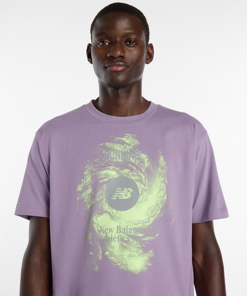 NEW BALANCE（ニューバランス）の「ボルテックスパフォーマンスTシャツ（Tシャツ/カットソー・メンズ・ライトパープル/ホワイト/ブラック・SMALL/MEDIUM/LARGE/X-LARGE/XX-LARGE）」の15枚目の写真