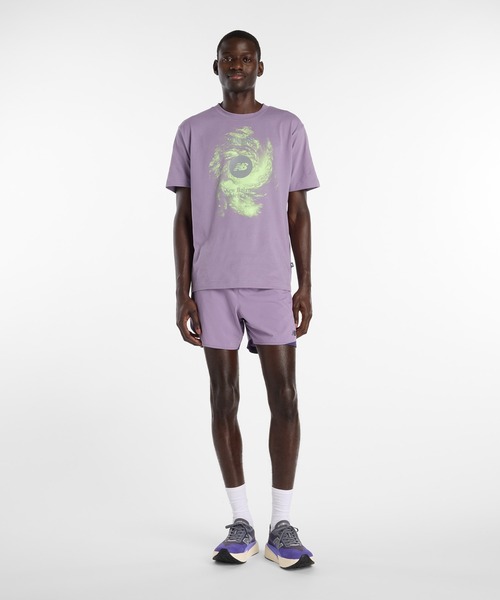 NEW BALANCE（ニューバランス）の「ボルテックスパフォーマンスTシャツ（Tシャツ/カットソー・メンズ・ライトパープル/ホワイト/ブラック・SMALL/MEDIUM/LARGE/X-LARGE/XX-LARGE）」の17枚目の写真