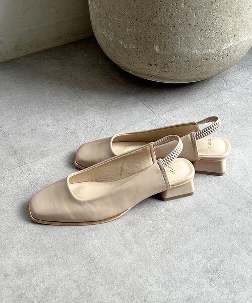 un dix cors（アンディコール）の「バックバンドスクエアパンプス（ブーツ・レディース・シルバー/ブラック/ベージュ・MEDIUM/LARGE）」の12枚目の写真