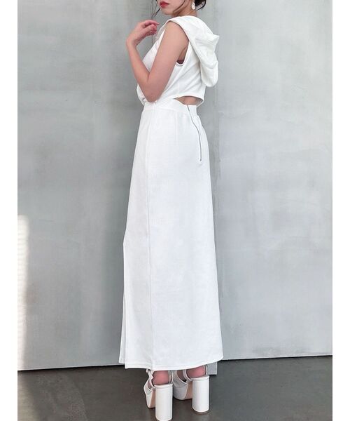 RESEXXY(リゼクシー)の「スウェットフーディワンピース(ワンピース・レディース・ブラック/ホワイト/グレー・FREE)」の8枚目の写真