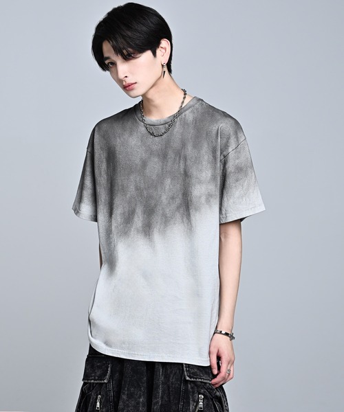 ADRER（アドラー）の「Fade / Gradation Oversize Tee ／ フェード / グラデーション オーバーサイズT（Tシャツ/カットソー・メンズ・グレー系1/ブラック系1/ライトグレー系1/ブラック系2・L/M/S/XS）」の14枚目の写真