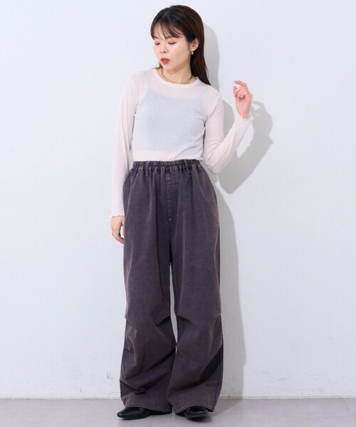 etsinta（エシンタ）の「【etsinta】パラシュートパンツ（その他パンツ・レディース・カーキ/イエロー/ネイビー・ONE SIZE）」の13枚目の写真