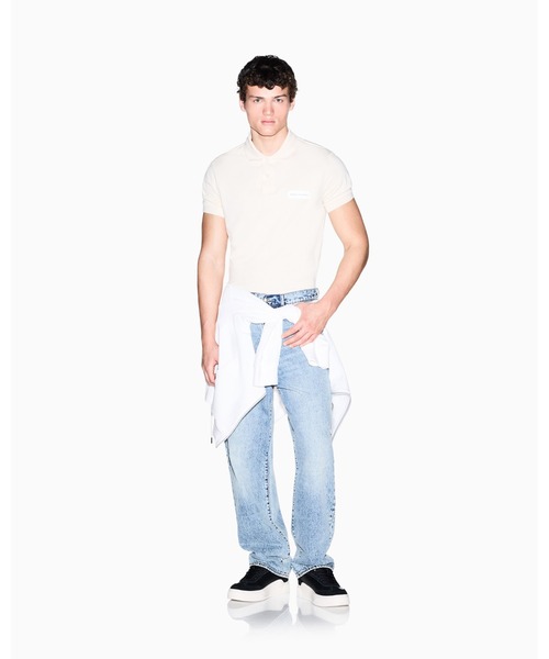 ARMANI EXCHANGE(アルマーニエクスチェンジ)の「【A|X アルマーニ エクスチェンジ】WE AXロゴパッチ 半袖ポロシャツ/SLIM(ポロシャツ・メンズ・ホワイト/ダークネイビー・X-LARGE/LARGE/MEDIUM/SMALL/XX-LARGE/X-SMALL)」の12枚目の写真