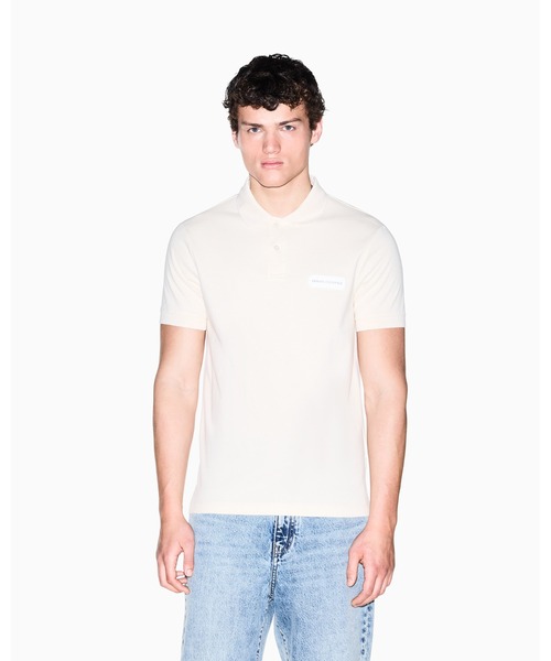 ARMANI EXCHANGE(アルマーニエクスチェンジ)の「【A|X アルマーニ エクスチェンジ】WE AXロゴパッチ 半袖ポロシャツ/SLIM(ポロシャツ・メンズ・ホワイト/ダークネイビー・X-LARGE/LARGE/MEDIUM/SMALL/XX-LARGE/X-SMALL)」の14枚目の写真