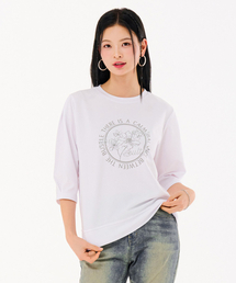 レディース 袖ボリューム 7部 スウェットTシャツ-FARG5169B01