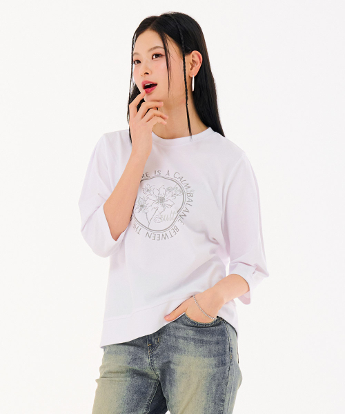 CHASECULT（チェイスカルト）の「レディース 袖ボリューム 7部 スウェットTシャツ-FARG5169B01（スウェット・レディース・ホワイト・90/85）」の2枚目の写真