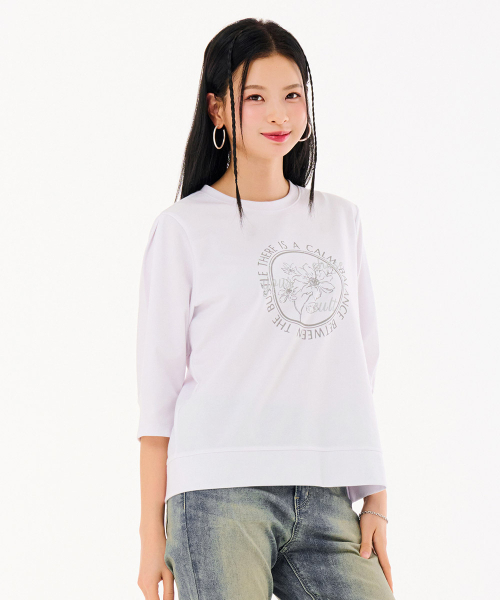 CHASECULT（チェイスカルト）の「レディース 袖ボリューム 7部 スウェットTシャツ-FARG5169B01（スウェット・レディース・ホワイト・90/85）」の3枚目の写真