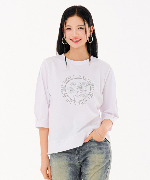 CHASECULT（チェイスカルト）の「レディース 袖ボリューム 7部 スウェットTシャツ-FARG5169B01（スウェット・レディース・ホワイト・90/85）」の4枚目の写真