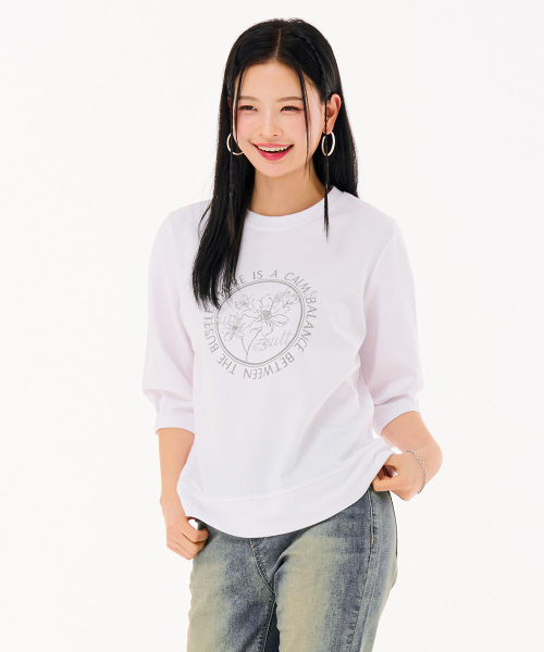 CHASECULT（チェイスカルト）の「レディース 袖ボリューム 7部 スウェットTシャツ-FARG5169B01（スウェット・レディース・ホワイト・90/85）」の5枚目の写真