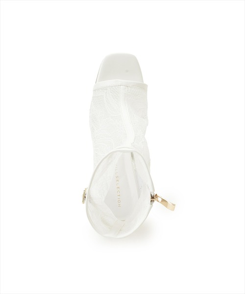 WILLSELECTION（ウィルセレクション）の「ベルト付きオープントゥレースブーツ（ブーツ・レディース・ブラック/オフホワイト・LARGE/MEDIUM）」の6枚目の写真