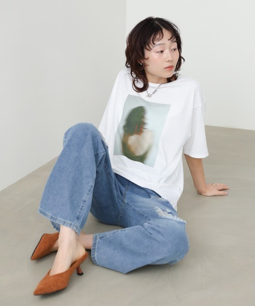 Bab（バブ）の「【UVカット/接触冷感】選べる　フォトプリントＴシャツ（Tシャツ/カットソー・レディース・B/C/A・FREE）」の5枚目の写真
