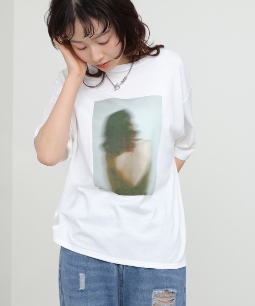 Bab（バブ）の「【UVカット/接触冷感】選べる　フォトプリントＴシャツ（Tシャツ/カットソー・レディース・B/C/A・FREE）」の6枚目の写真