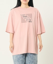 ロゴラインストーン柄TEE(M1)