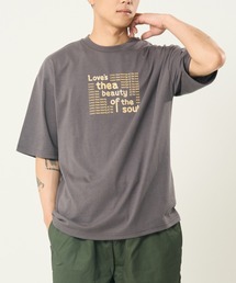 ロゴラインストーン柄TEE(M1)