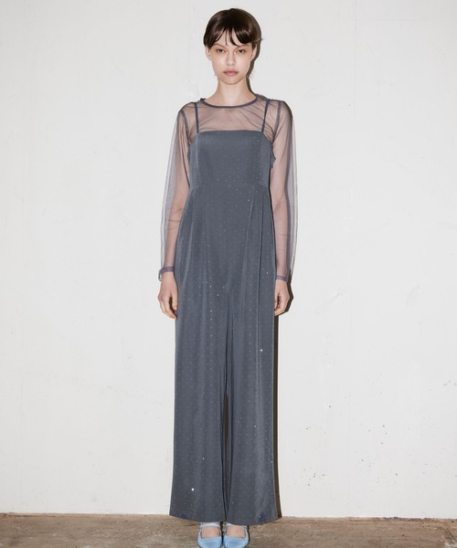 ボリュームチュールオールインワンドレス / volume tulle all in one
