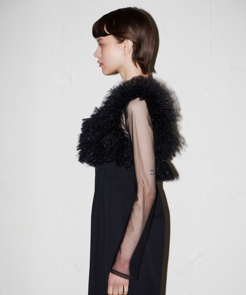 ボリュームチュールオールインワンドレス / volume tulle all in one
