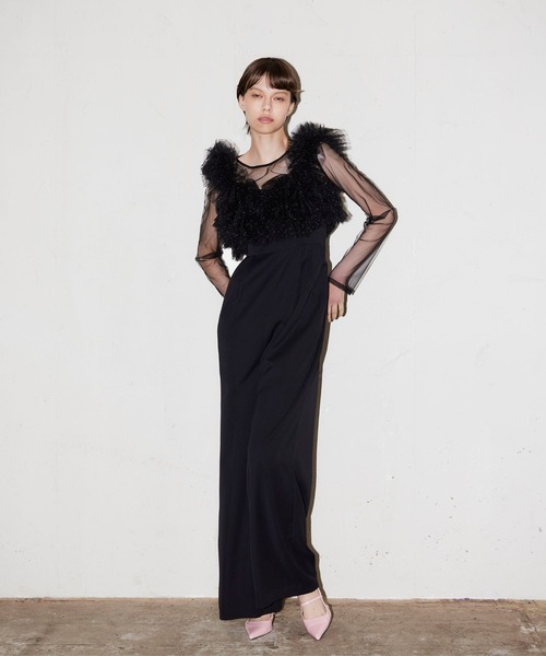 ボリュームチュールオールインワンドレス / volume tulle all in one