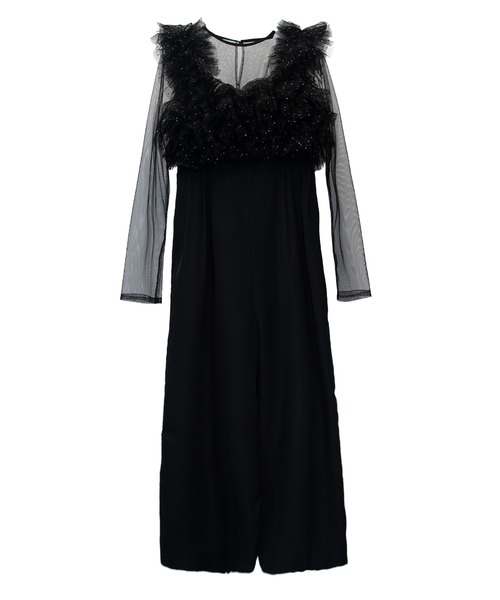 ボリュームチュールオールインワンドレス / volume tulle all in one