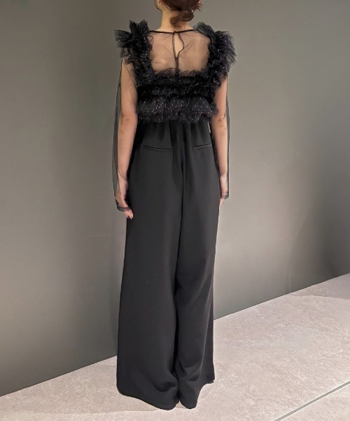 ボリュームチュールオールインワンドレス / volume tulle all in one