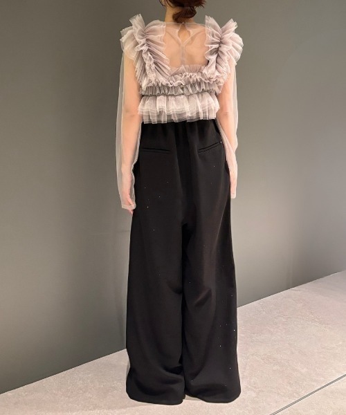 ボリュームチュールオールインワンドレス / volume tulle all in one
