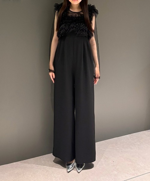 ボリュームチュールオールインワンドレス / volume tulle all in one