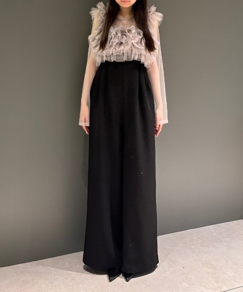 ボリュームチュールオールインワンドレス / volume tulle all in one