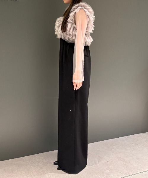 ボリュームチュールオールインワンドレス / volume tulle all in one