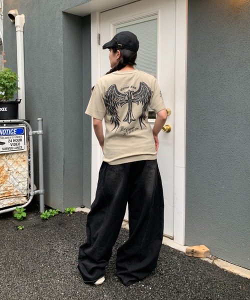 link lot(リンクロット)の「スパンリブピグメント加工プリント半袖Tシャツ(Tシャツ/カットソー・メンズ・グレー/ブラウン/ネイビー/ブラック・M/L)」の16枚目の写真