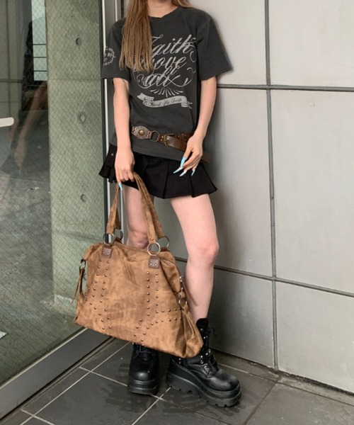 link lot(リンクロット)の「スパンリブピグメント加工プリント半袖Tシャツ(Tシャツ/カットソー・メンズ・グレー/ブラウン/ネイビー/ブラック・M/L)」の11枚目の写真