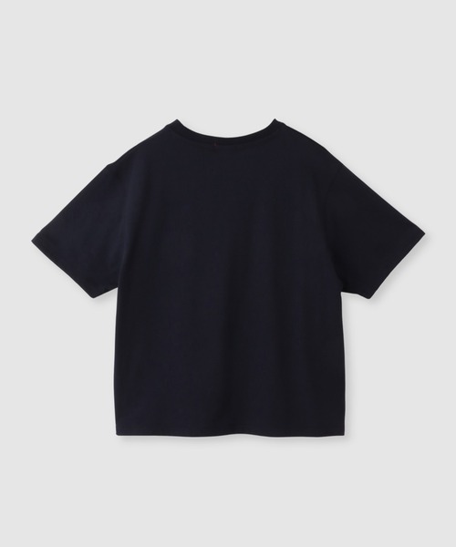 Mac-House(マックハウス)の「POLO BCS フロントロゴ ツイルワッペン クロップドTシャツ(Tシャツ/カットソー・レディース・ホワイト/ネイビー/ワイン/アッシュグレー・M/L)」の5枚目の写真