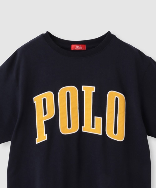 Mac-House(マックハウス)の「POLO BCS フロントロゴ ツイルワッペン クロップドTシャツ(Tシャツ/カットソー・レディース・ホワイト/ネイビー/ワイン/アッシュグレー・M/L)」の6枚目の写真