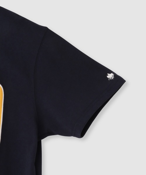 Mac-House(マックハウス)の「POLO BCS フロントロゴ ツイルワッペン クロップドTシャツ(Tシャツ/カットソー・レディース・ホワイト/ネイビー/ワイン/アッシュグレー・M/L)」の7枚目の写真