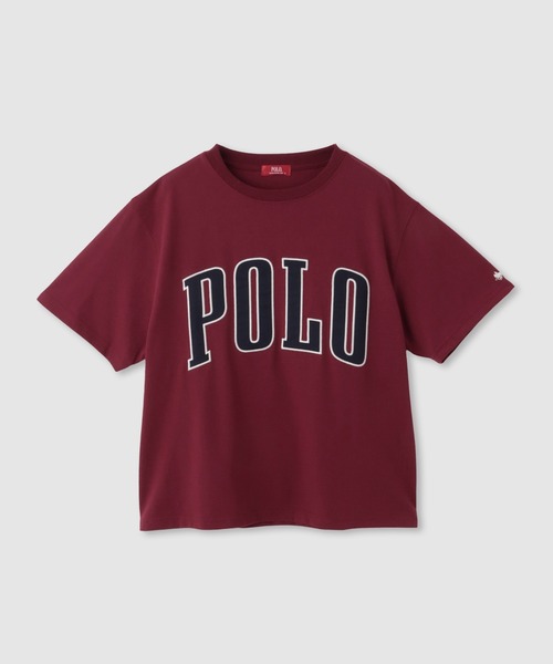 Mac-House(マックハウス)の「POLO BCS フロントロゴ ツイルワッペン クロップドTシャツ(Tシャツ/カットソー・レディース・ホワイト/ネイビー/ワイン/アッシュグレー・M/L)」の19枚目の写真