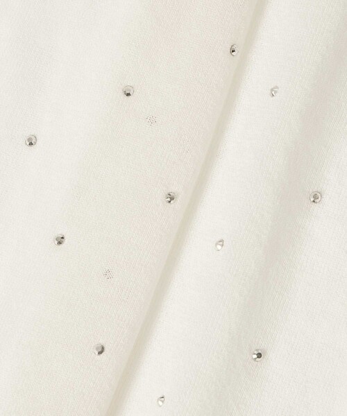 ANAYI（アナイ）の「ビジュードットシアー プルオーバー（ニット/セーター・レディース・ネイビー/ベージュ/トップグレー/ホワイト・38/36）」の7枚目の写真