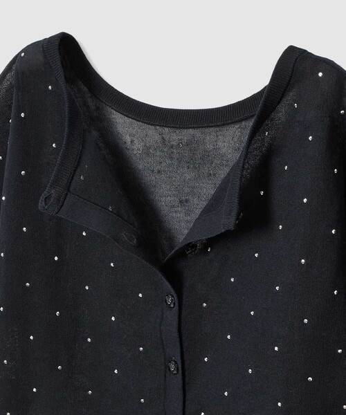 ANAYI（アナイ）の「ビジュードットシアー プルオーバー（ニット/セーター・レディース・ネイビー/ベージュ/トップグレー/ホワイト・38/36）」の13枚目の写真