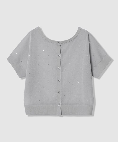 ANAYI（アナイ）の「ビジュードットシアー プルオーバー（ニット/セーター・レディース・ネイビー/ベージュ/トップグレー/ホワイト・38/36）」の17枚目の写真