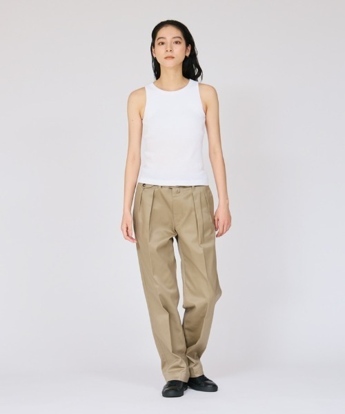 HANES(ヘインズ)の「Hanes(ヘインズ)originals アメリカンスリーブ リブブラトップ タンクトップ カップ付き(タンクトップ・レディース・ブラウン/ホワイト/ブラック・FREE)」の10枚目の写真