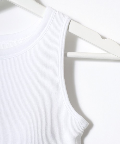 HANES(ヘインズ)の「Hanes(ヘインズ)originals アメリカンスリーブ リブブラトップ タンクトップ カップ付き(タンクトップ・レディース・ブラウン/ホワイト/ブラック・FREE)」の19枚目の写真